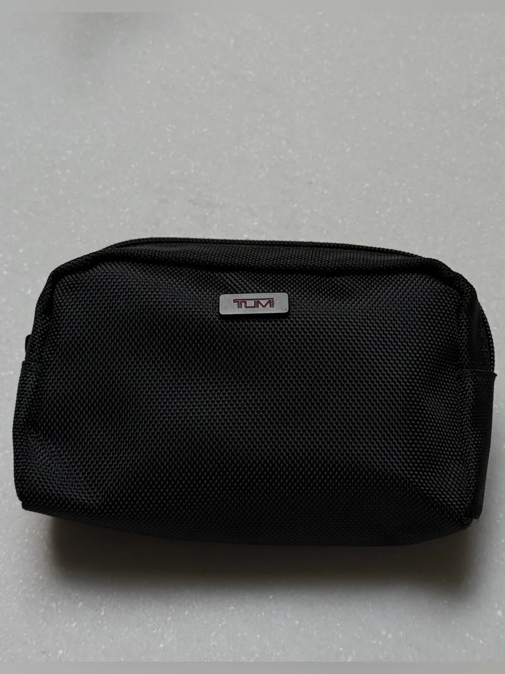 Tumi x Delta black zippered toiletry bag